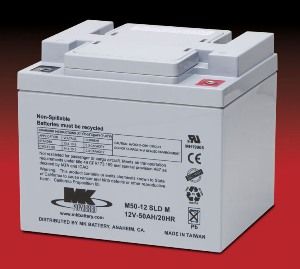 12V 50AH SEALED BATTERY, AGM TYPE