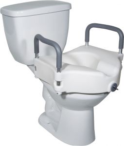 2 in 1 Locking Elevated Toilet Seat