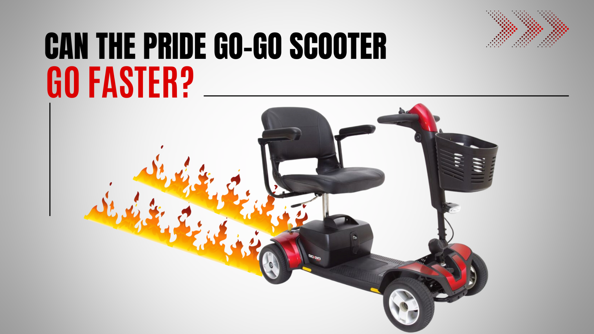 Can the Pride Go-Go Scooter Go Faster?